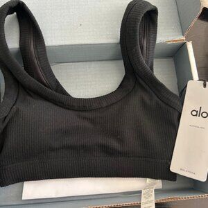 Alo Black Wellness Bra Size XS
